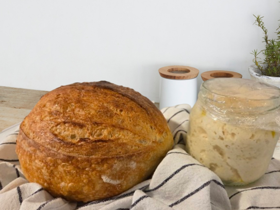 Házilag sütótt kenyér kovászból