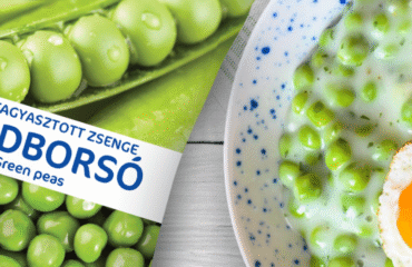 zöldborsó és zöldborsófőzelék